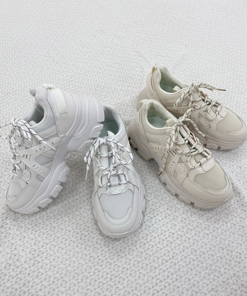 one after another NICE CLAUP（ワンアフターアナザーナイスクラップ）の「ダットスニーカー　2023SS（スニーカー・レディース・ホワイト/アイボリー・SMALL/MEDIUM/LARGE/X-LARGE）」の10枚目の写真
