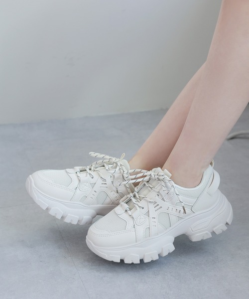 one after another NICE CLAUP（ワンアフターアナザーナイスクラップ）の「ダットスニーカー　2023SS（スニーカー・レディース・ホワイト/アイボリー・SMALL/MEDIUM/LARGE/X-LARGE）」の19枚目の写真