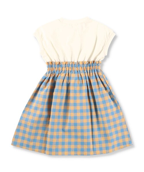 BRANSHES（ブランシェス）の「【WEB限定】ギンガムチェックドッキングワンピース（ワンピース・キッズ・ブラック/オフホワイト・100/110/120/130/140/150）」の21枚目の写真