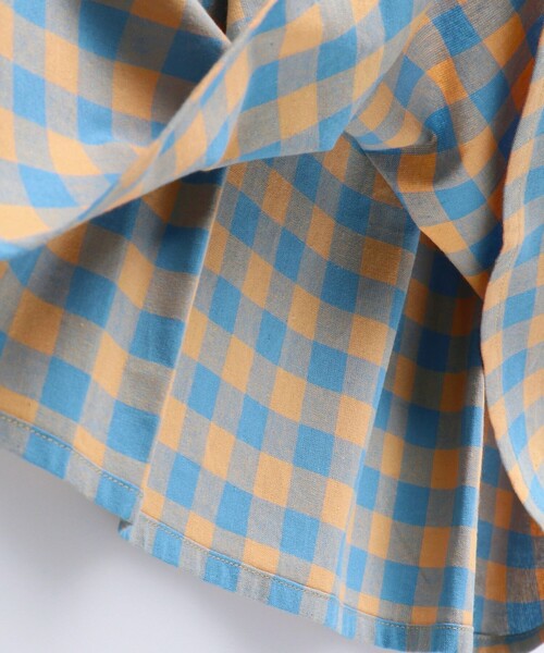 BRANSHES（ブランシェス）の「【WEB限定】ギンガムチェックドッキングワンピース（ワンピース・キッズ・ブラック/オフホワイト・100/110/120/130/140/150）」の15枚目の写真