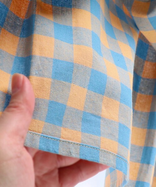 BRANSHES（ブランシェス）の「【WEB限定】ギンガムチェックドッキングワンピース（ワンピース・キッズ・ブラック/オフホワイト・100/110/120/130/140/150）」の14枚目の写真