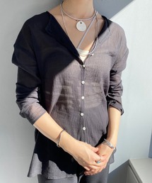 SHENERY | 【WEB限定カラー：ピンク】2WAYコットンシアー楊柳ブラウス(シャツ/ブラウス)