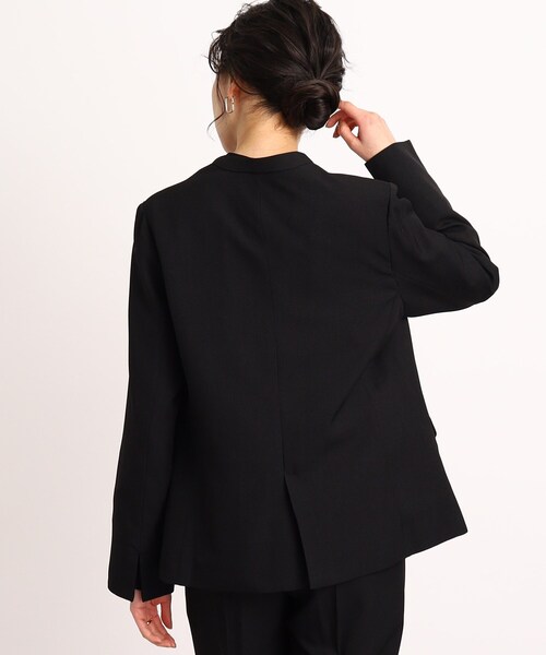 DRESKIP(ドレスキップ)の「◆【セットアップ可能/洗える】ツイルノ-カラージャケット(ノーカラージャケット・レディース・サンドベージュ/ブラック・02/03/04)」の14枚目の写真