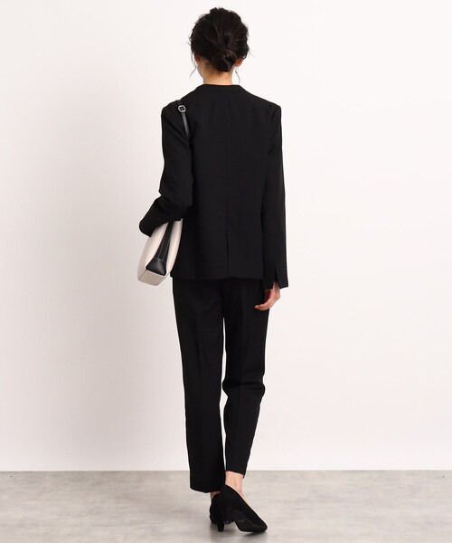 DRESKIP(ドレスキップ)の「◆【セットアップ可能/洗える】ツイルノ-カラージャケット(ノーカラージャケット・レディース・サンドベージュ/ブラック・02/03/04)」の17枚目の写真