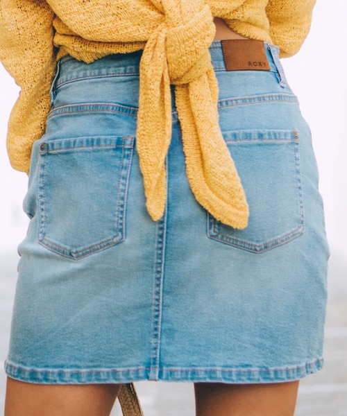 ROXY(ロキシー)の「LOVELY ROMANCE/ロキシーデニムスカート(デニムスカート・レディース・ブルー・SMALL/MEDIUM/X-SMALL)」の5枚目の写真