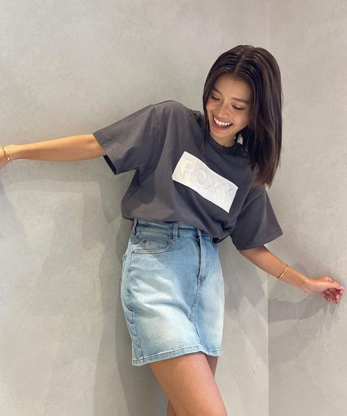 ROXY(ロキシー)の「LOVELY ROMANCE/ロキシーデニムスカート(デニムスカート・レディース・ブルー・SMALL/MEDIUM/X-SMALL)」の4枚目の写真