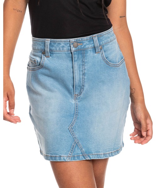 ROXY(ロキシー)の「LOVELY ROMANCE/ロキシーデニムスカート(デニムスカート・レディース・ブルー・SMALL/MEDIUM/X-SMALL)」の3枚目の写真