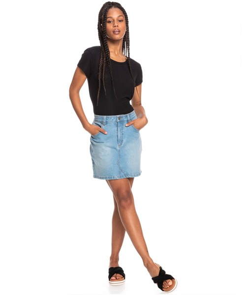 ROXY(ロキシー)の「LOVELY ROMANCE/ロキシーデニムスカート(デニムスカート・レディース・ブルー・SMALL/MEDIUM/X-SMALL)」の8枚目の写真
