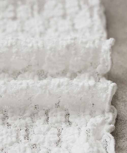 reca（レカ）の「【オンオフ問わず着れる！】シアーフラワーレーストップス（シャツ/ブラウス・レディース・ブラック/オフホワイト/ブラック系その他/ホワイト系その他/ベージュ系その他・FREE）」の8枚目の写真