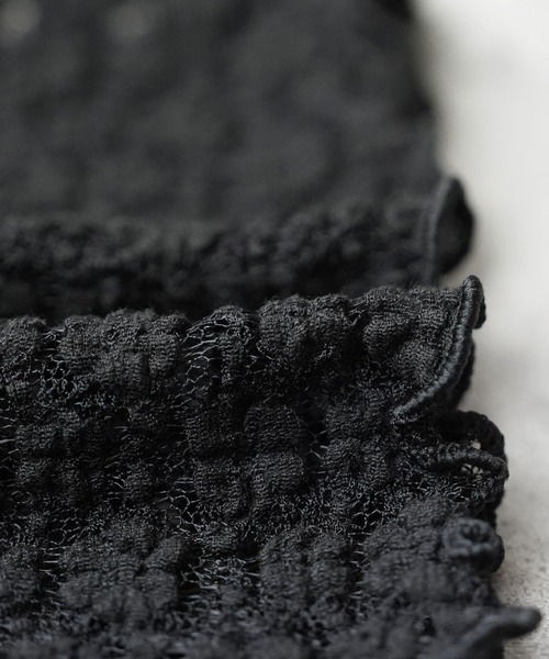 reca（レカ）の「【オンオフ問わず着れる！】シアーフラワーレーストップス（シャツ/ブラウス・レディース・ブラック/オフホワイト/ブラック系その他/ホワイト系その他/ベージュ系その他・FREE）」の9枚目の写真