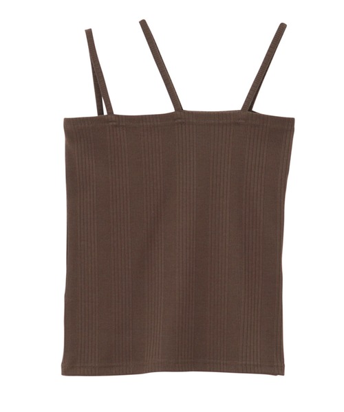GeeRA（ジーラ）の「2WAY3ストラップランダムリブキャミソール（キャミソール・レディース・グレー/ブラウン/ブラック/アイボリー・SMALL/MEDIUM/LARGE/X-LARGE）」の20枚目の写真