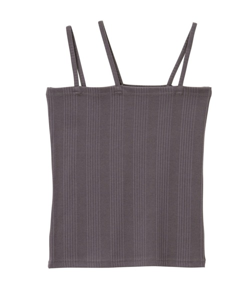 GeeRA（ジーラ）の「2WAY3ストラップランダムリブキャミソール（キャミソール・レディース・グレー/ブラウン/ブラック/アイボリー・SMALL/MEDIUM/LARGE/X-LARGE）」の19枚目の写真