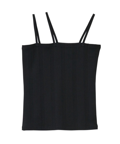 GeeRA（ジーラ）の「2WAY3ストラップランダムリブキャミソール（キャミソール・レディース・グレー/ブラウン/ブラック/アイボリー・SMALL/MEDIUM/LARGE/X-LARGE）」の18枚目の写真