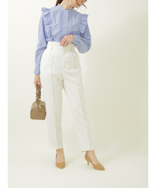 Te chichi(テチチ)の「パイピングセンターシームパンツ(その他パンツ・レディース・オレンジ/ブルー/オフホワイト・MEDIUM/SMALL)」の8枚目の写真