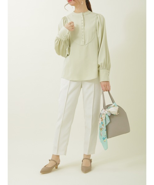 Te chichi(テチチ)の「パイピングセンターシームパンツ(その他パンツ・レディース・オレンジ/ブルー/オフホワイト・MEDIUM/SMALL)」の7枚目の写真