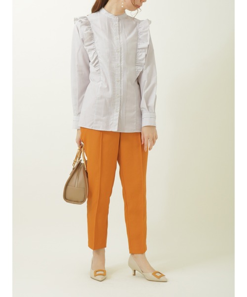 Te chichi(テチチ)の「パイピングセンターシームパンツ(その他パンツ・レディース・オレンジ/ブルー/オフホワイト・MEDIUM/SMALL)」の10枚目の写真