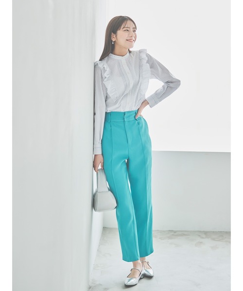 Te chichi(テチチ)の「パイピングセンターシームパンツ(その他パンツ・レディース・オレンジ/ブルー/オフホワイト・MEDIUM/SMALL)」の6枚目の写真