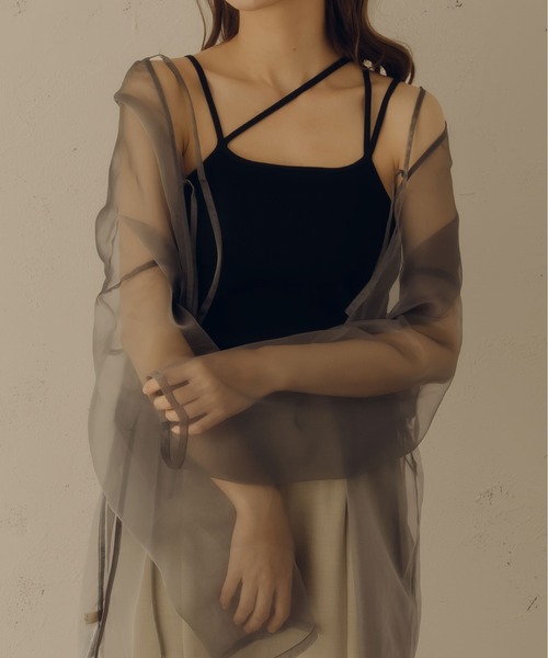 fupel（フぺル）の「カップ付きデザインキャミソール（キャミソール・レディース・ブラック/アイボリー/ブラウン系その他・FREE）」の18枚目の写真