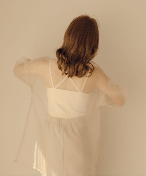 fupel（フぺル）の「カップ付きデザインキャミソール（キャミソール・レディース・ブラック/アイボリー/ブラウン系その他・FREE）」の22枚目の写真