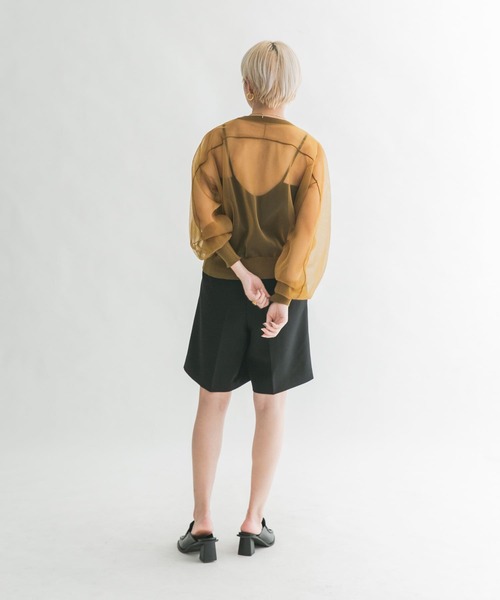 KBF（ケイビーエフ）の「ガラスニットプルオーバー（ニット/セーター・レディース・アイボリー/ネイビー/カーキ・ONE）」の21枚目の写真