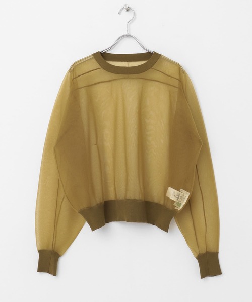 KBF（ケイビーエフ）の「ガラスニットプルオーバー（ニット/セーター・レディース・アイボリー/ネイビー/カーキ・ONE）」の19枚目の写真