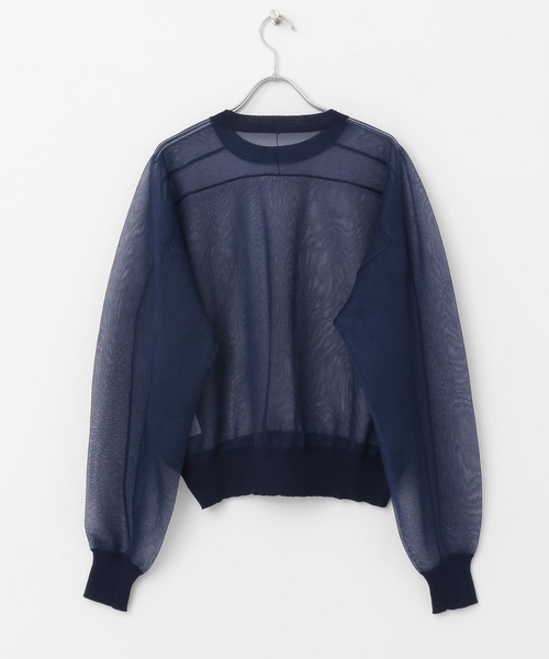 KBF（ケイビーエフ）の「ガラスニットプルオーバー（ニット/セーター・レディース・アイボリー/ネイビー/カーキ・ONE）」の11枚目の写真