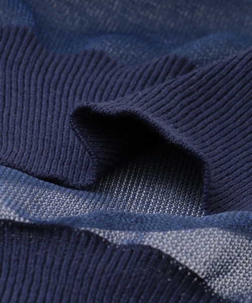 KBF（ケイビーエフ）の「ガラスニットプルオーバー（ニット/セーター・レディース・アイボリー/ネイビー/カーキ・ONE）」の15枚目の写真