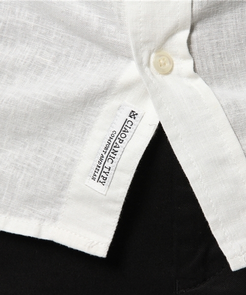 OUTLET（アウトレット）の「【CIAOPANIC TYPY】綿麻半袖ボタンダウンシャツ（シャツ/ブラウス・メンズ・イエロー/ブラック/ネイビー/ピンク/ホワイト/サックスブルー・SMALL/MEDIUM/LARGE）」の13枚目の写真