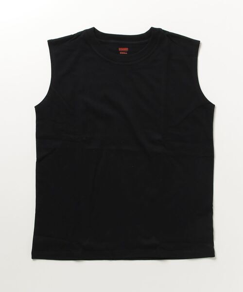 UNIVERSAL OVERALL（ユニバーサルオーバーオール）の「『UNIVERSAL OVERALL』　WIDE HEAVY 2P Tank Top（タンクトップ・レディース・ブラック/ホワイト/グレー・LARGE/MEDIUM/SMALL/X-LARGE）」の7枚目の写真