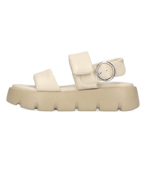 ORiental TRaffic(オリエンタルトラフィック)の「■パデットダブルベルト厚底サンダル/31233(サンダル・レディース・ブラック/グリーン/ホワイト・S/M/L/LL)」の10枚目の写真