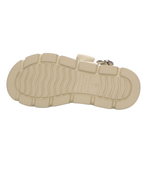 ORiental TRaffic(オリエンタルトラフィック)の「■パデットダブルベルト厚底サンダル/31233(サンダル・レディース・ブラック/グリーン/ホワイト・S/M/L/LL)」の6枚目の写真