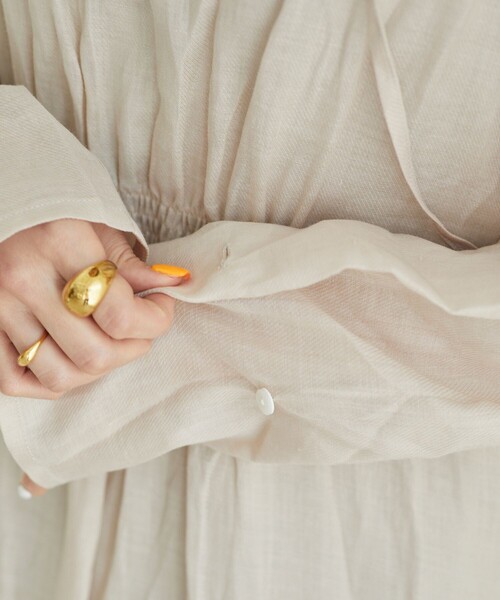 Aresense（アーセンス）の「Aresense/アーセンス シアーリネン シャツワンピース（シャツワンピース・レディース・グリーン/ブラック/オフホワイト・ﾌﾘ-）」の21枚目の写真