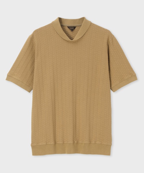 ポールスミス 12aw シルク混ネップ ボリュームネック ダウンベスト pair]【Paul Smith】Closed Eyes Pair BB6-114-40 クォーツ