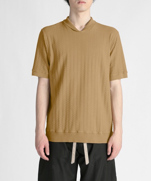 Paul Smith COLLECTION（ポールスミスコレクション）の「ラウンドカラーリブネック カットソー / 134304 J2308（Tシャツ/カットソー・メンズ・ブラウン/ミント/ライトベージュ・MEDIUM/LARGE/X-LARGE）」の14枚目の写真