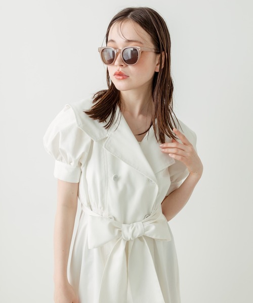 【 OLIVE des OLIVE 】セーラーカラーワンピ オフ ホワイト OLIVE des OLIVE（オリーブデオリーブ）の「セーラーカラー