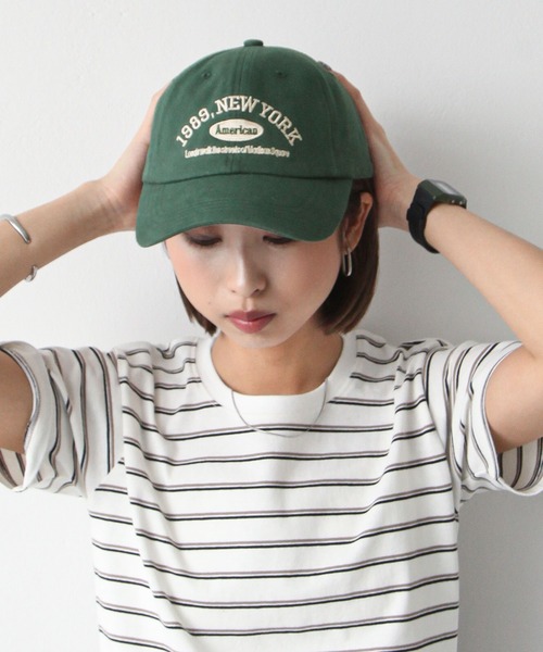 Chillfar（チルファー）の「ロゴ刺繍キャップ（キャップ・レディース・ブラウン/ネイビー/ベージュ/ダークグリーン/ブラック・FREE）」の22枚目の写真