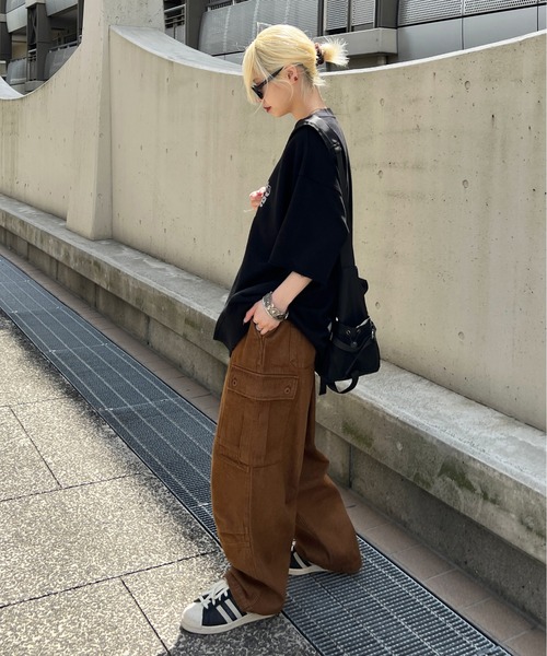 sedacle(セダクル)の「カラーカーゴパンツ(カーゴパンツ・メンズ・ブラウン/カーキ/スモークピンク・MEDIUM/LARGE)」の8枚目の写真