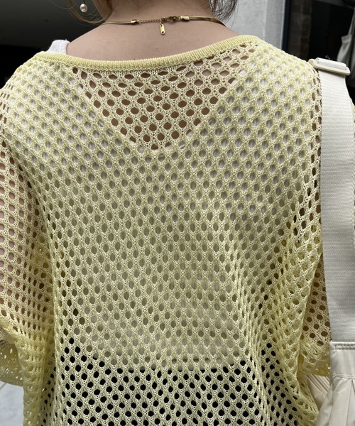 nemne store(ネンネストア)の「【低身長用サイズあり】前後2wayスキッパーメッシュプルオーバー(その他トップス・レディース・ブルー/ネイビー/アイボリー/イエロー・SMALL/MEDIUM)」の8枚目の写真