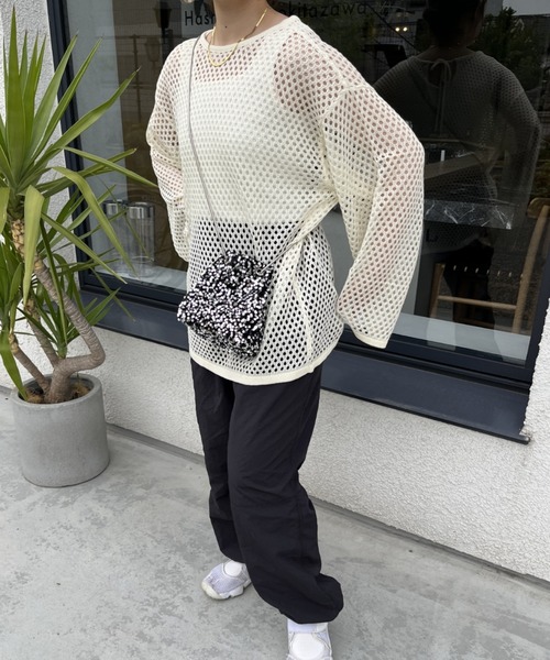 nemne store(ネンネストア)の「【低身長用サイズあり】前後2wayスキッパーメッシュプルオーバー(その他トップス・レディース・ブルー/ネイビー/アイボリー/イエロー・SMALL/MEDIUM)」の18枚目の写真