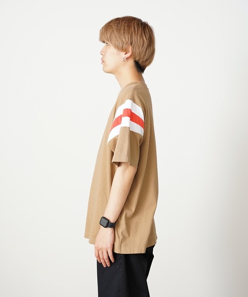 WALLA WALLA SPORT(ワラワラスポーツ)の「WALLA WALLA SPORT/ワラワラスポーツ WALLA2 SHOULDER INSERT TEE Tシャツ ラインTシャツ(Tシャツ/カットソー・メンズ・ブラウン系/グリーン系/ネイビー系/レッド系・L/M/XL)」の5枚目の写真