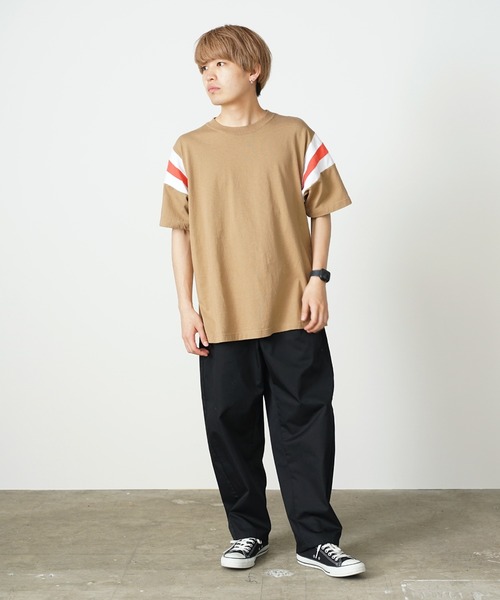 WALLA WALLA SPORT(ワラワラスポーツ)の「WALLA WALLA SPORT/ワラワラスポーツ WALLA2 SHOULDER INSERT TEE Tシャツ ラインTシャツ(Tシャツ/カットソー・メンズ・ブラウン系/グリーン系/ネイビー系/レッド系・L/M/XL)」の13枚目の写真
