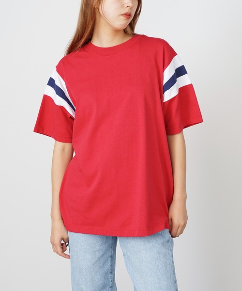 WALLA WALLA SPORT(ワラワラスポーツ)の「WALLA WALLA SPORT/ワラワラスポーツ WALLA2 SHOULDER INSERT TEE Tシャツ ラインTシャツ(Tシャツ/カットソー・メンズ・ブラウン系/グリーン系/ネイビー系/レッド系・L/M/XL)」の14枚目の写真