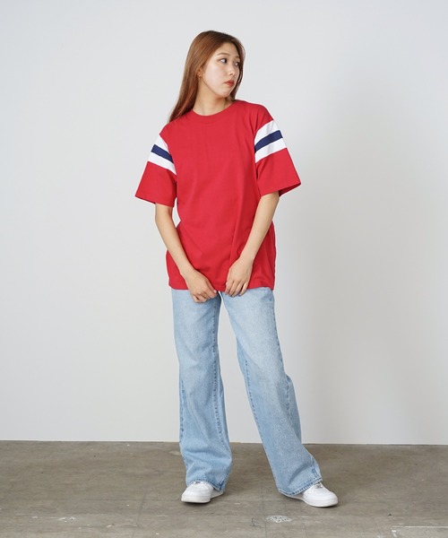 WALLA WALLA SPORT(ワラワラスポーツ)の「WALLA WALLA SPORT/ワラワラスポーツ WALLA2 SHOULDER INSERT TEE Tシャツ ラインTシャツ(Tシャツ/カットソー・メンズ・ブラウン系/グリーン系/ネイビー系/レッド系・L/M/XL)」の15枚目の写真