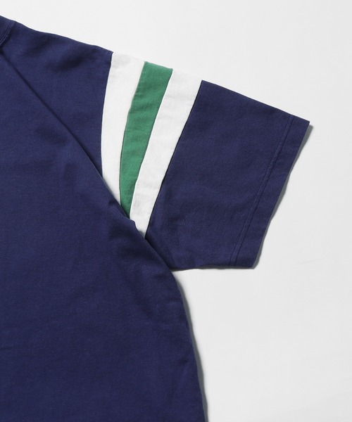 WALLA WALLA SPORT(ワラワラスポーツ)の「WALLA WALLA SPORT/ワラワラスポーツ WALLA2 SHOULDER INSERT TEE Tシャツ ラインTシャツ(Tシャツ/カットソー・メンズ・ブラウン系/グリーン系/ネイビー系/レッド系・L/M/XL)」の9枚目の写真