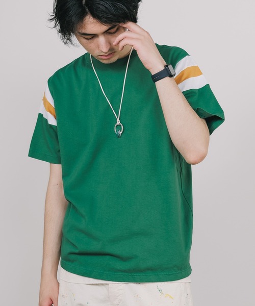 WALLA WALLA SPORT(ワラワラスポーツ)の「WALLA WALLA SPORT/ワラワラスポーツ WALLA2 SHOULDER INSERT TEE Tシャツ ラインTシャツ(Tシャツ/カットソー・メンズ・ブラウン系/グリーン系/ネイビー系/レッド系・L/M/XL)」の16枚目の写真