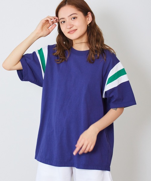 WALLA WALLA SPORT(ワラワラスポーツ)の「WALLA WALLA SPORT/ワラワラスポーツ WALLA2 SHOULDER INSERT TEE Tシャツ ラインTシャツ(Tシャツ/カットソー・メンズ・ブラウン系/グリーン系/ネイビー系/レッド系・L/M/XL)」の20枚目の写真