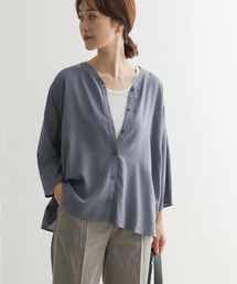 URBAN RESEARCH DOORS | レーヨンリネンフレアブラウス(シャツ/ブラウス)