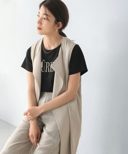 【セール】ツイルラペルジレ（Tシャツ/カットソー）｜Bou Jeloud（ブージュルード）