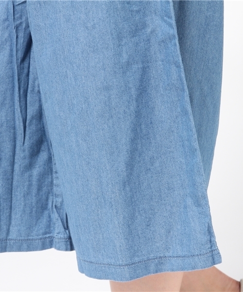 WEGO（ウィゴー）の「WEGO/ガウチョパンツ（デニムパンツ・レディース・インディゴブルー/ライトインディゴブルー・FREE）」の9枚目の写真