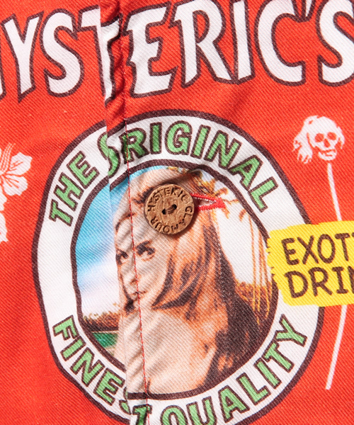 HYSTERIC GLAMOUR（ヒステリックグラマー）の「EXOTIC DRINK総柄 裏パイル半袖アロハSH（シャツ/ブラウス・メンズ・レッド系その他・LARGE/SMALL/MEDIUM）」の9枚目の写真